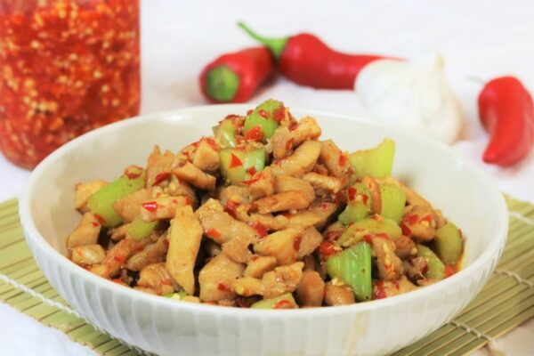 Chopped chilli chicken stir fry Recipe 1